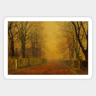 Evening Glow by John Atkinson Grimshaw Sticker